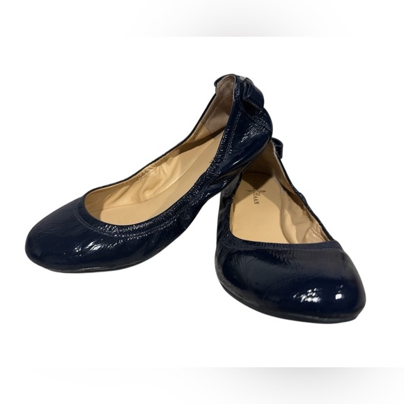 Cole Haan Manhattan Ballet Flats Navy Blue Size 5 B display picture 1